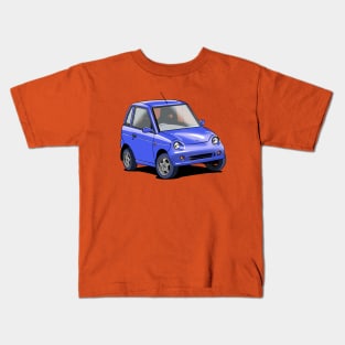 REVAi G-Wiz micro electric car in blue Kids T-Shirt